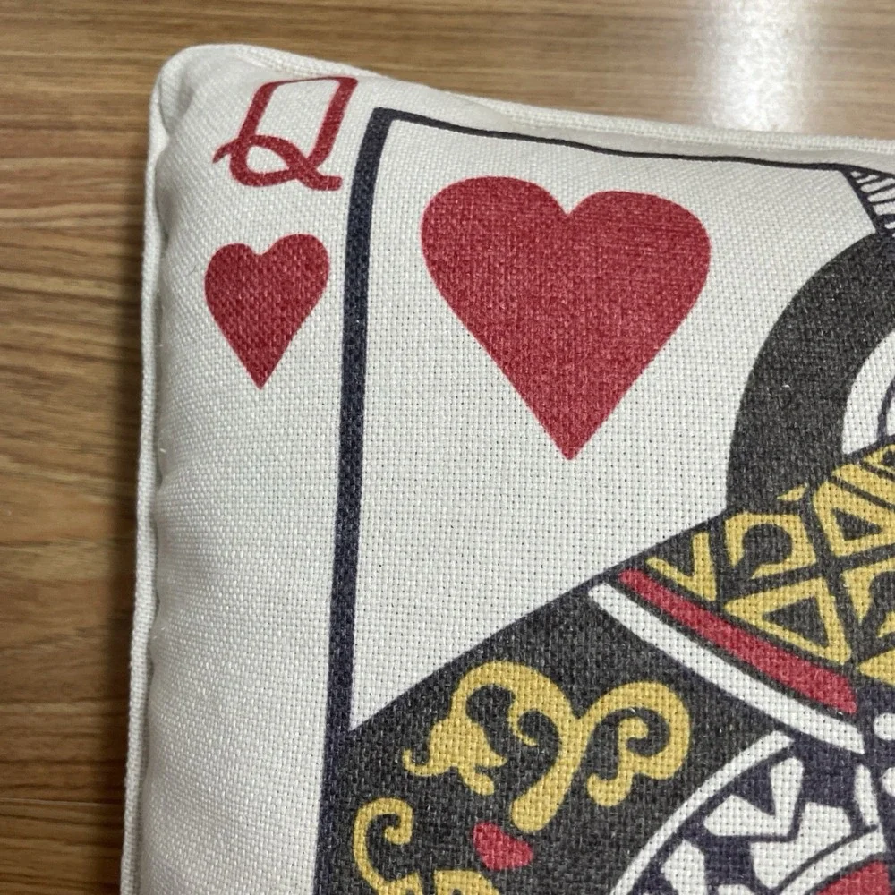 Queen of Hearts Throw Pillow 18